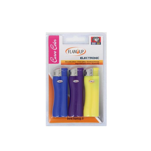 3298960896659 - Flam'Up - Briquet éléctronique coloré avec sécurité enfant
