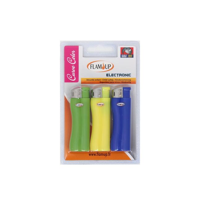 3298960896659 - Flam'Up - Briquet éléctronique coloré avec sécurité enfant