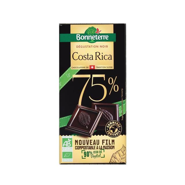 3396410047559 - Bonneterre - Chocolat noir Costa Rica 75% bio et équitable