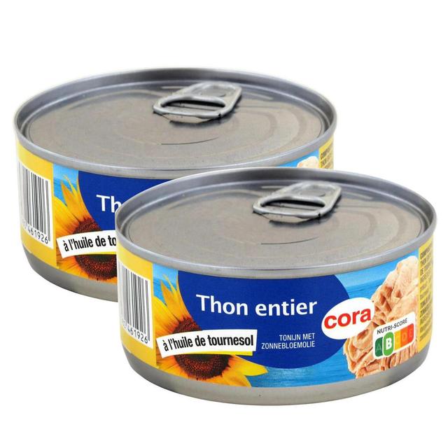 2050000267659 - Cora - Thon Entier à l'Huile de Tournesol