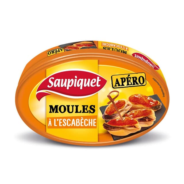 3165950217759 - Saupiquet - Moules à l'Escabèche - Apéro à piquer