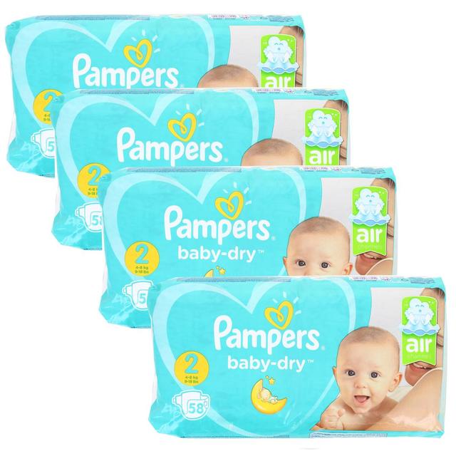2050000317859 - Pampers Babydry - Couches T2 - 4/8kg - Format Géant