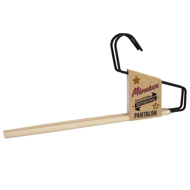 3061050007859 - La Ménagère - Cintres bois & métal pour pantalon