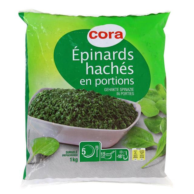 3257980029959 - Cora - Épinards hachés en portions