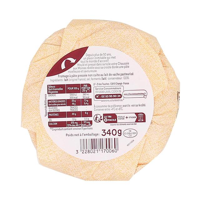 3228021170060 - Chaussée aux Moines - Fromage à pâté préssée non cuite