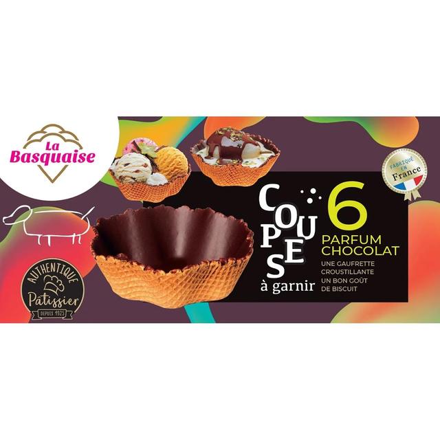 3265820910060 - La Basquaise - Coupe à glace à garnir enrobé de chocolat x6