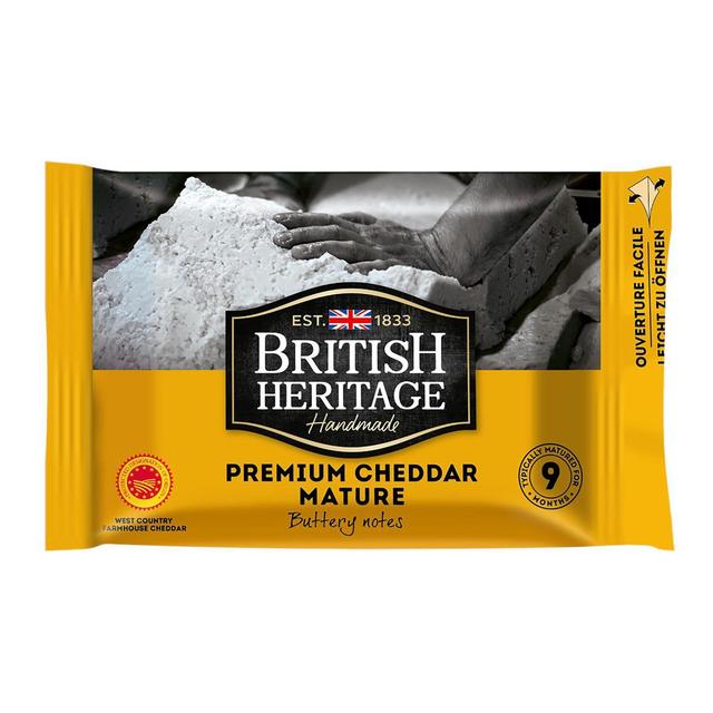 3760351340060 - British Heritage - Cheddar AOP 9 mois d'affinage