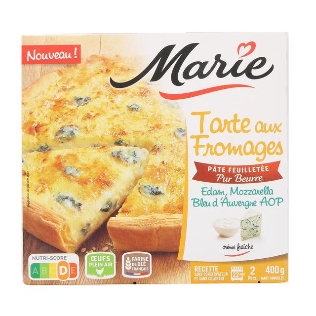 3248830000860 - Marie - Tarte aux fromages- Edam, Mozzarella, Bleu d'Auvergne AOP avec de la crème fraîche