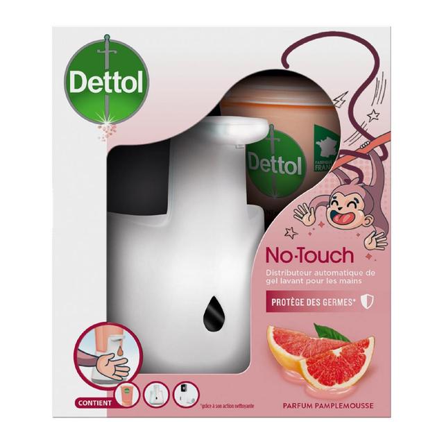 3059947000960 - Dettol No Touch - Distributeur automatique de gel lavant pour les mains - Parfum Pamplemousse