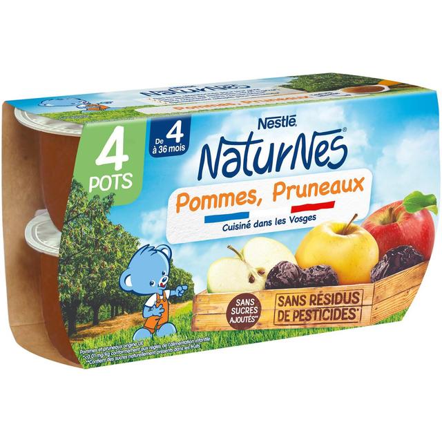 7613031552160 - Nestlé - Naturnes - Pommes pruneau Bol Bébé Dès 4 mois