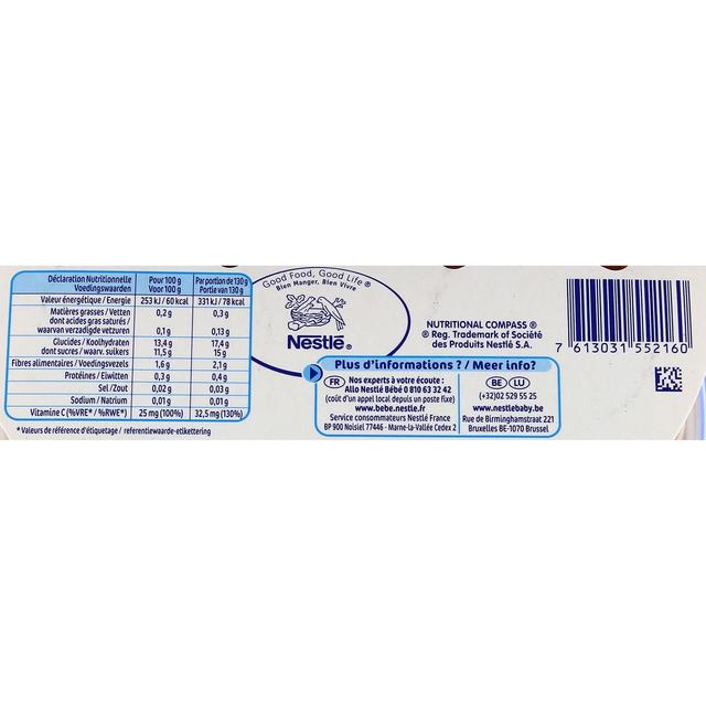 7613031552160 - Nestlé - Naturnes - Pommes pruneau Bol Bébé Dès 4 mois