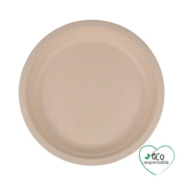 3574380062660 - Homea - Assiettes rondes canne sucre 22cm naturel