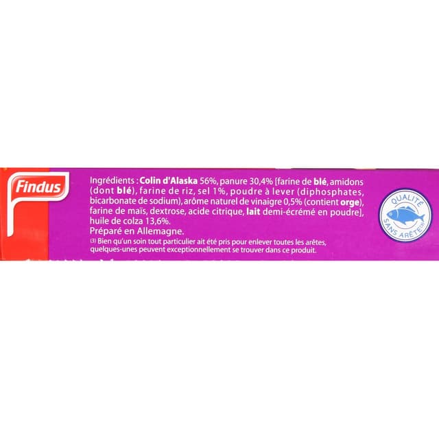 3599741004660 - Findus - 2 Panés de Colin MSC Façon Fish and Chips Salt and Vinegar qualité 100% filet