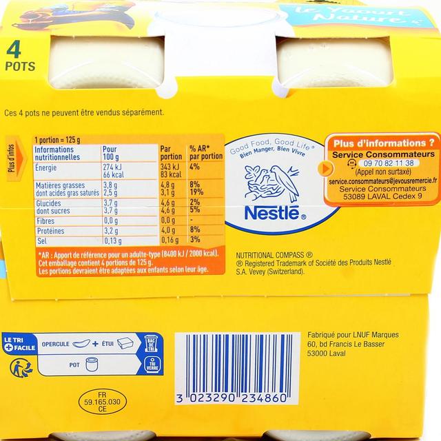 3023290234860 - La laitière - Yaourt Nature