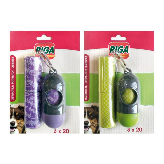 3166780055160 - Riga - Distributeur et Sachets ramasse crotte parfumés - Sachets de Propreté