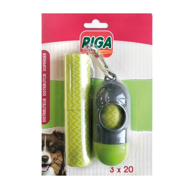 3166780055160 - Riga - Distributeur et Sachets ramasse crotte parfumés - Sachets de Propreté