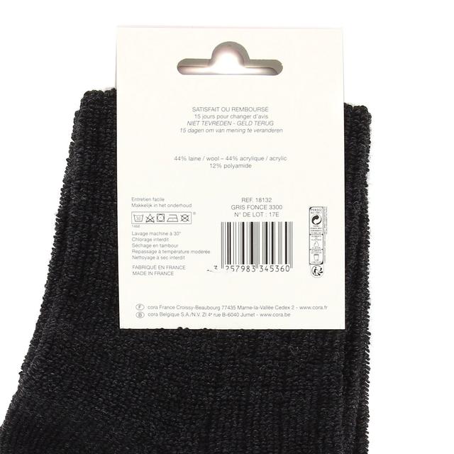 3257983345360 - Influx - Mibas cotes bouclette laine grises