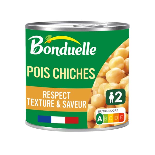 3083681085860 - Bonduelle - Pois chiches cuits dans très peu de jus en conserve