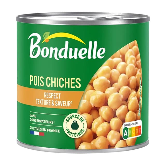 3083681085860 - Bonduelle - Pois chiches cuits dans très peu de jus en conserve