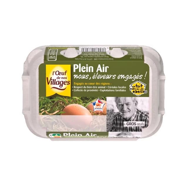 3414280077060 - L'oeuf de nos Villages - Oeufs de poules élevées en plein air