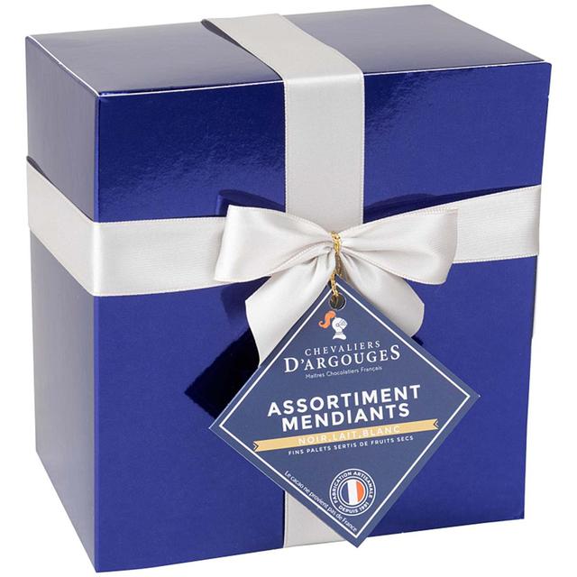 3421371537860 - Les Chevaliers d'Argouges - Ballotin cadeau assortiment de mandiants noir lait blanc