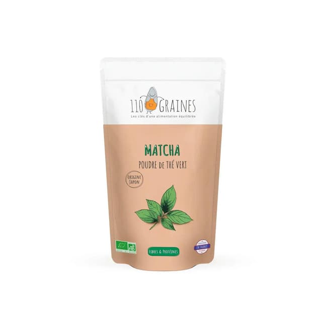 3770036718060 - 110 Graines - Thé Vert Matcha en Poudre bio - Complément alimentaire