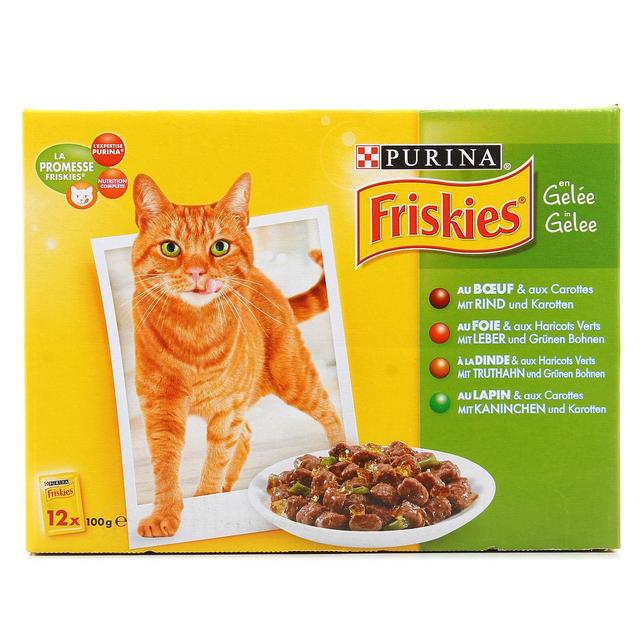 3222270198660 - Purina - Friskies - Sachets aux Viandes & Légumes en Gelée