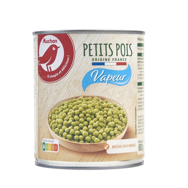 3596710489060 - Auchan - Petits Pois Vapeur