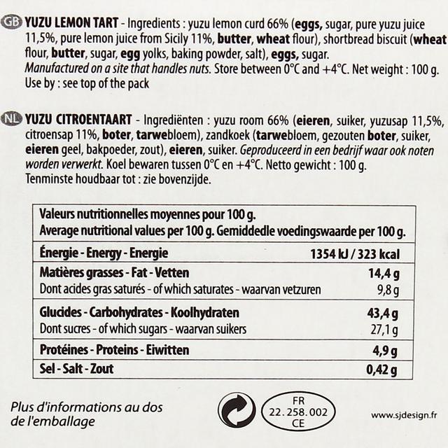 3372900017967 - Marie Morin - Tarte au Citron Yusu