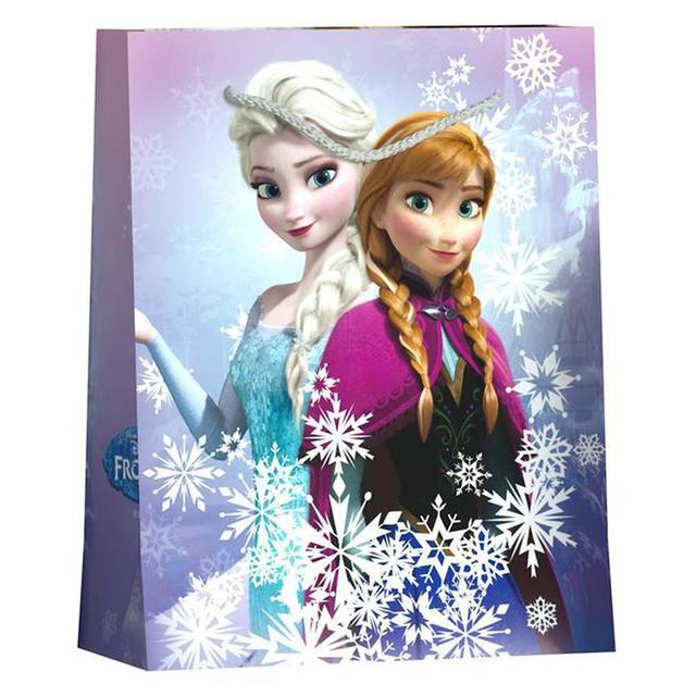 3701037600061 - Reine Des Neiges - Sac cadeau format Livre avec cordelettes