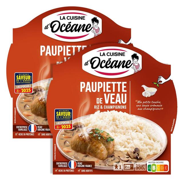 2050000400261 - La Cuisine d'Océane - Paupiette de veau aux champignons - Riz