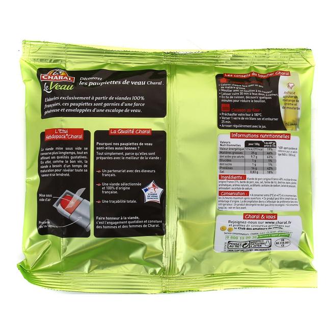 3181238960261 - Charal - Paupiettes de Porc et Veau
