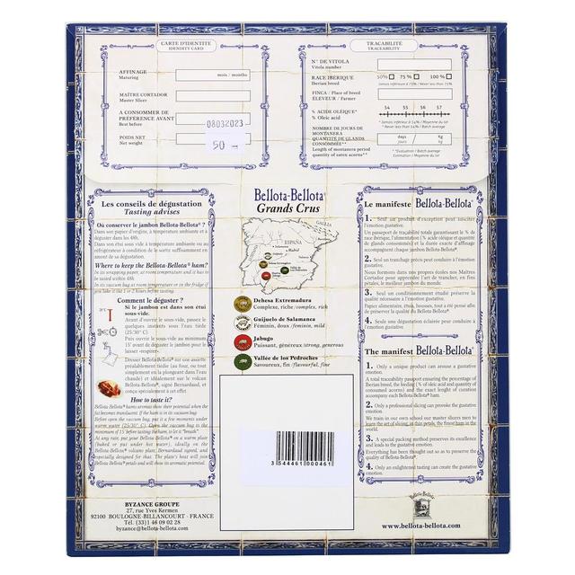 3544461000461 - Bellota-Bellota - Jambon Ibérique Grand Cru