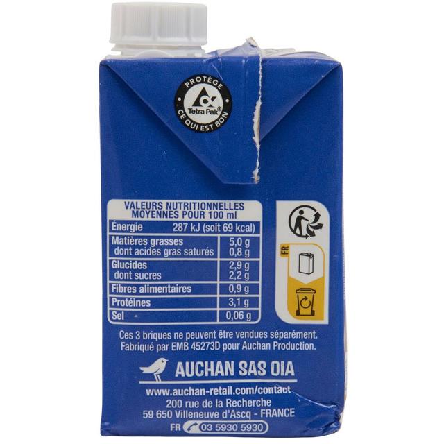 3596710441761 - Auchan - Préparation culinaire à base de soja 5%mg UHT