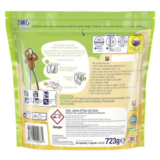 8710447451861 - Omo - Lessive parfum Jasmin & Fleur de Coton