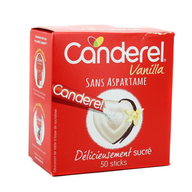 3329757002561 - Canderel - 50 Sticks Vanilla 100% sucralose