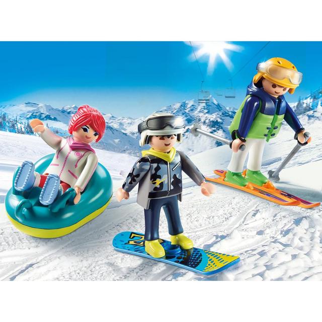 4008789092861 - PLAYMOBIL® Family Fun - Vacanciers aux sports d'hiver