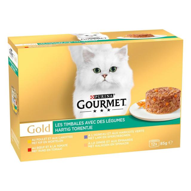 7613035464261 - Purina - Gourmet Gold - Boites Timbales avec des Légumes pour chat