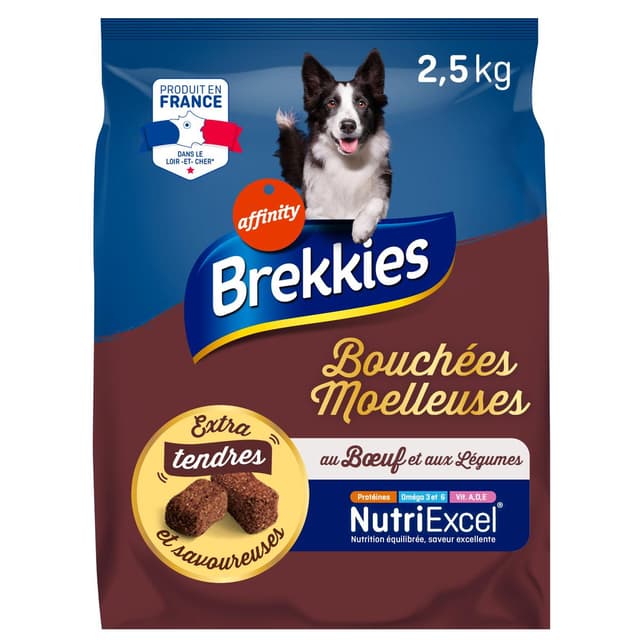8410650627861 - Affinity - Brekkies - Croquettes bouchées moelleuses boeuf légumes pour moyen et grand chien