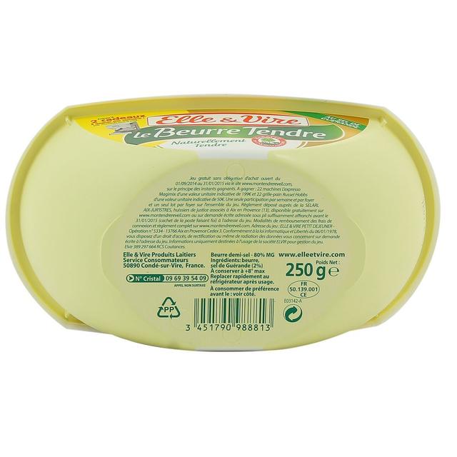 2050000308161 - Elle&Vire - Beurrier tendre 1/2sel