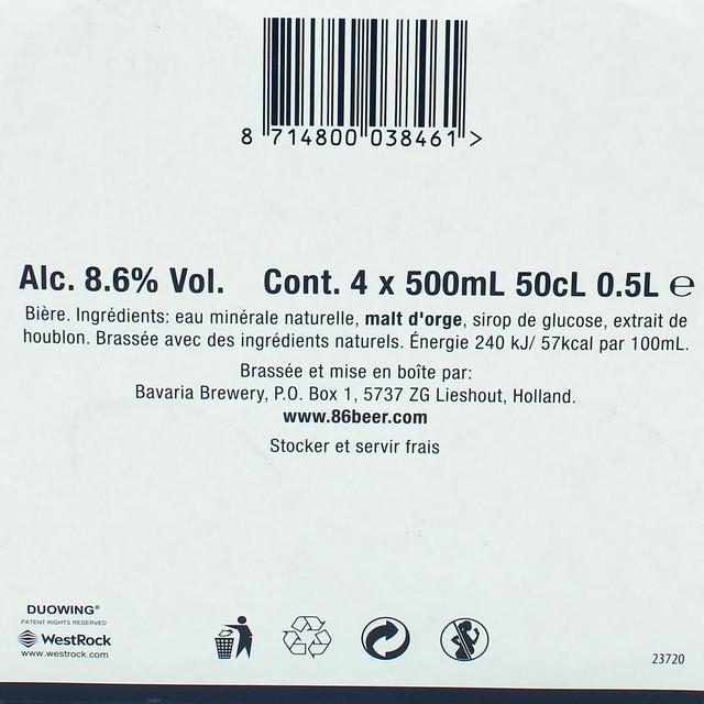 8714800038461 - 8.6 - Bière blonde 8.6°