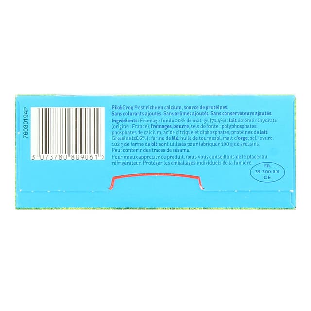 3073780809061 - La vache qui rit - Fromage Fondu Pik et Croq' 5 barquettes