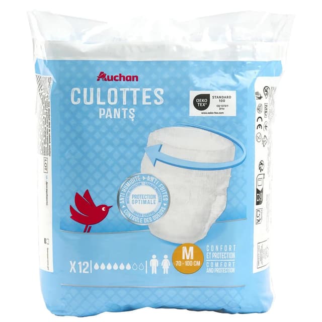 3596710560462 - Auchan - Culottes incontinence taille M