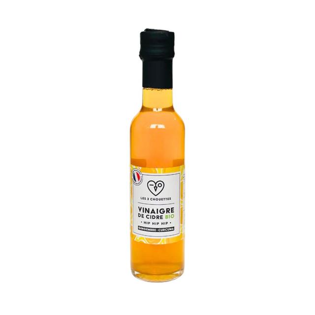 3770007341662 - Les 3 Chouettes - Vinaigre de Cidre Ginbembre Curcuma Bio