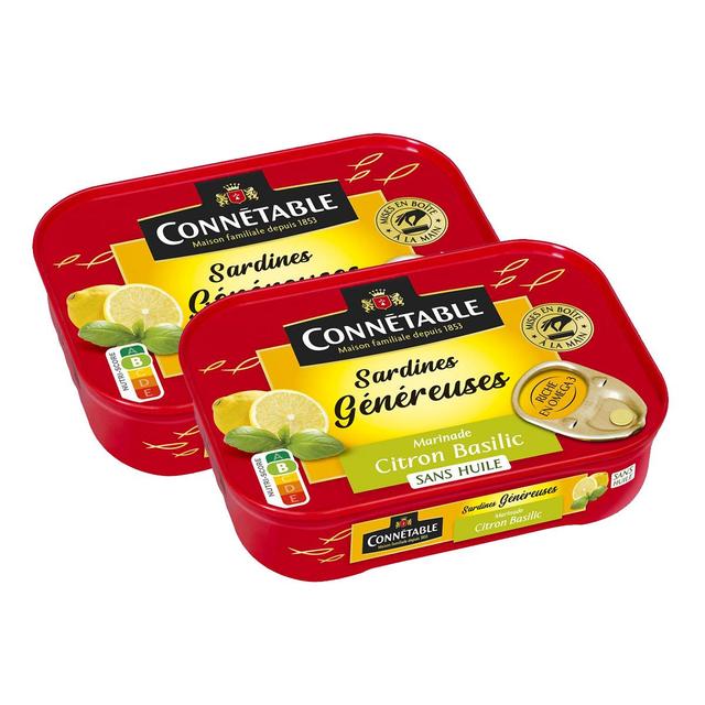 2050000393662 - Connetable - Sardines Généreuses marinade citron basilic sans Huile