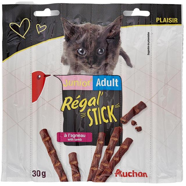 3596710355662 - Auchan - Friandises Régal'stick agneau pour chaton et chat adulte
