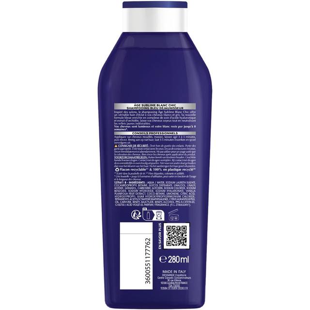 3600551177762 - Dessange - Shampoing Déjaunisseur Blanc Chic