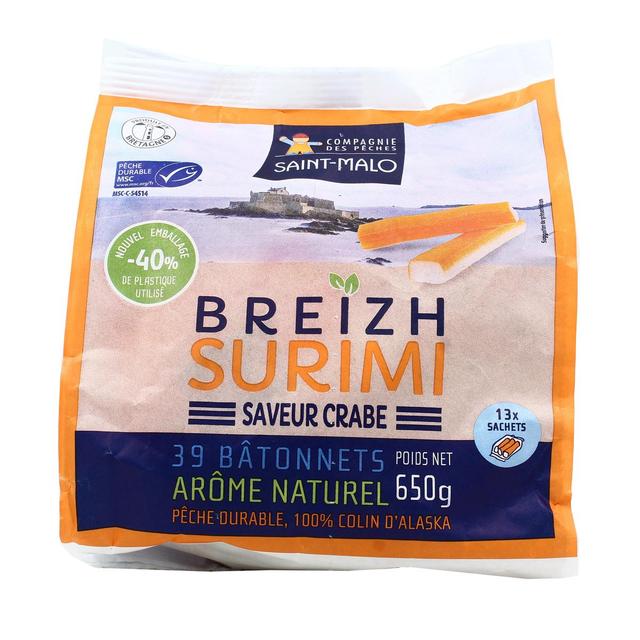 3521048218662 - Compagnie Des Pêches Saint Malo - Briezh Surimi Saveur Crabe