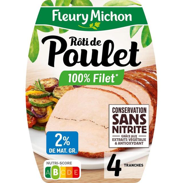 3302740039362 - Fleury Michon - Rôti de Poulet, Conservation Sans Nitrite