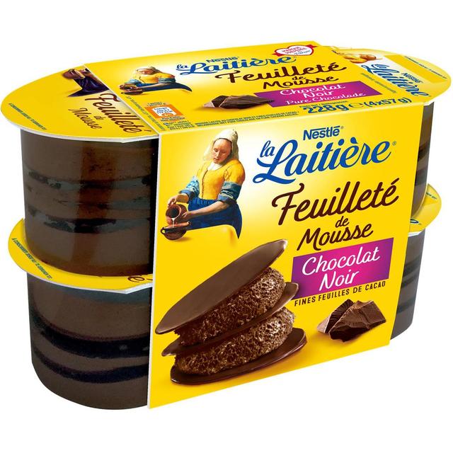 3023290029862 - La laitière - Feuilleté Mousse Chocolat Noir
